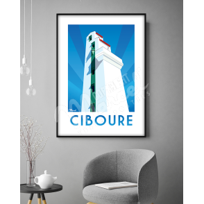 Poster Ciboure "Le Phare"