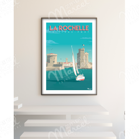 Poster-LA-ROCHELLE-Vieux-Port