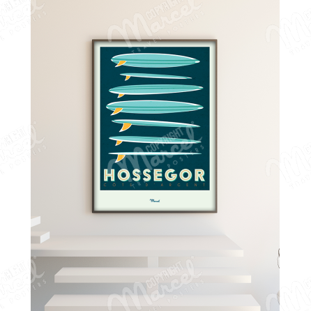 Affiche-Hossegor-Surfboards