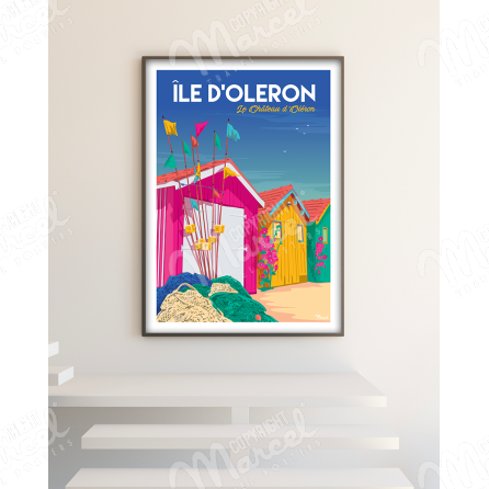 Poster ILE D'OLREON "Chateau d'Oléron"