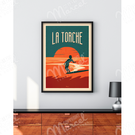 Affiche LA TORCHE "Surfing"