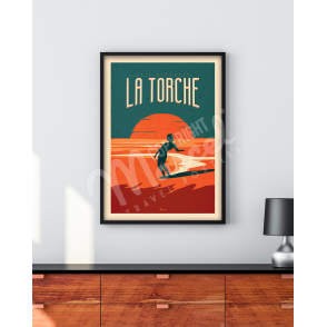 Affiche LA TORCHE "Surfing"