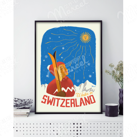 Poster SWISS "Winter in Switzerland"