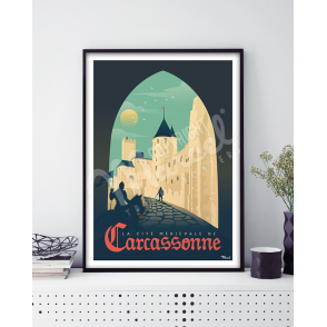 Affiches CARCASSONNE "La Cité Médiévale"