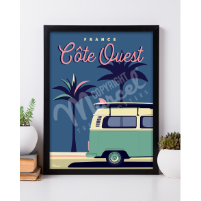 Poster WEST COAST "Palm Van"