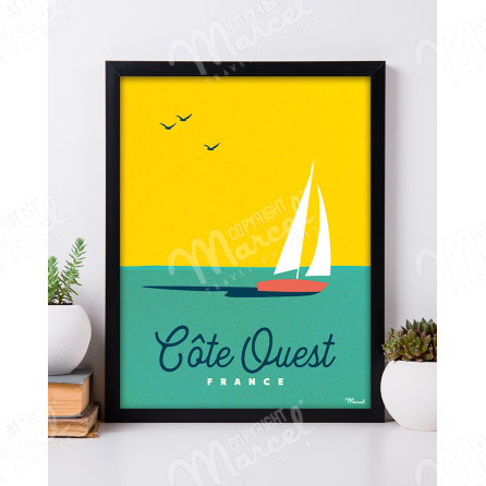Poster WEST COAST "Boat"