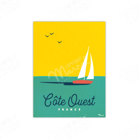 Poster WEST COAST "Boat"