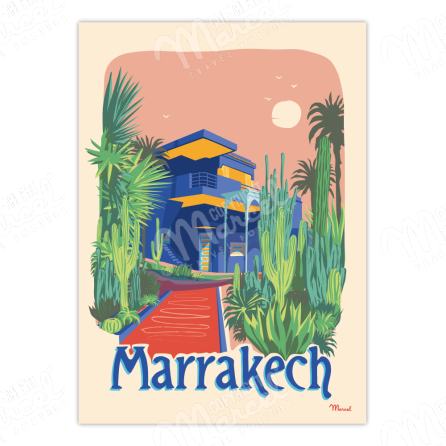 Affiche MARRAKECH "Le Jardin Majorelle"