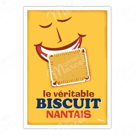 Affiche "Le Biscuit Nantais"