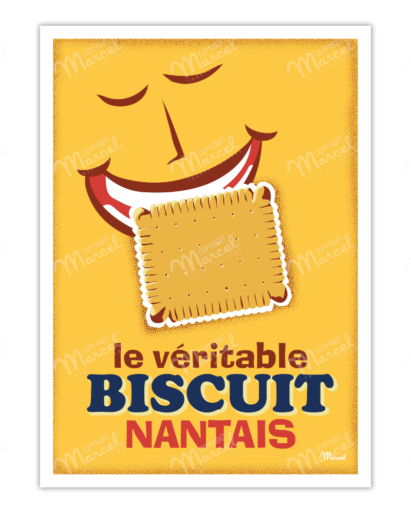 Poster "le Biscuit Nantais"