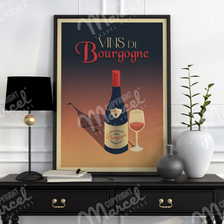 Affiche "Vins de Bourgogne"