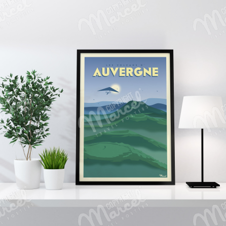 Poster AUVERGNE "The Volcanoes"