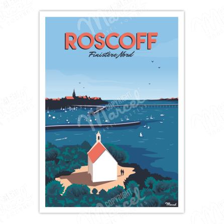 Affiche ROSCOFF "Finistère Nord"