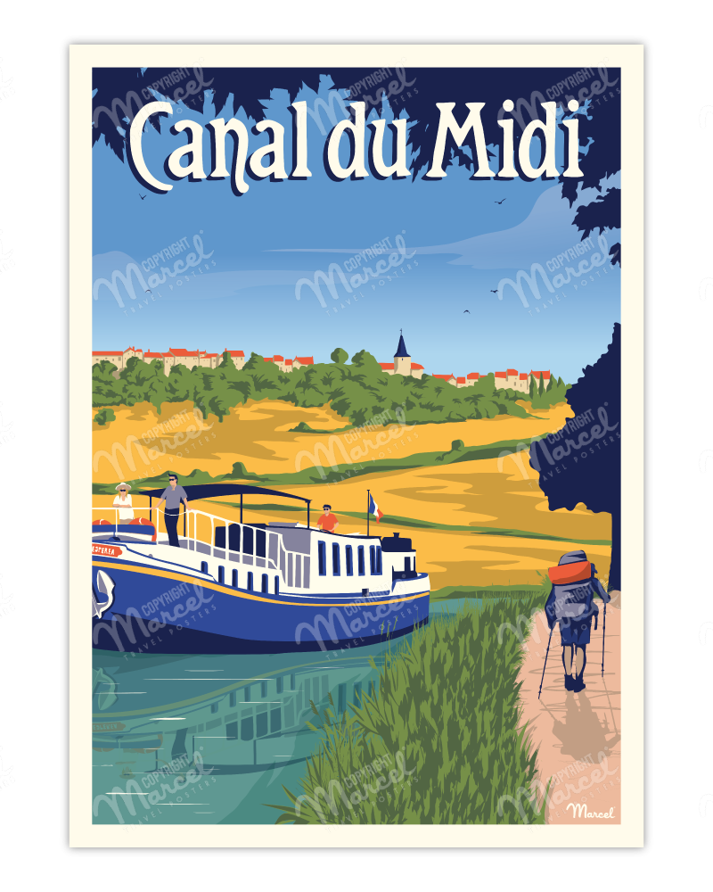 Poster CANAL DU MIDI "La...