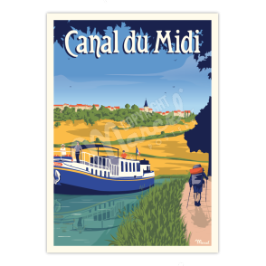 Affiche CANAL DU MIDI "La Randonnée"