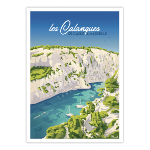 Poster LES CALANQUES "From Cassis to Marseille"