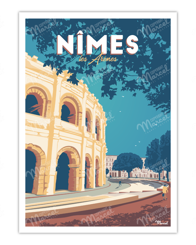 Poster NIMES "Les Arènes"
