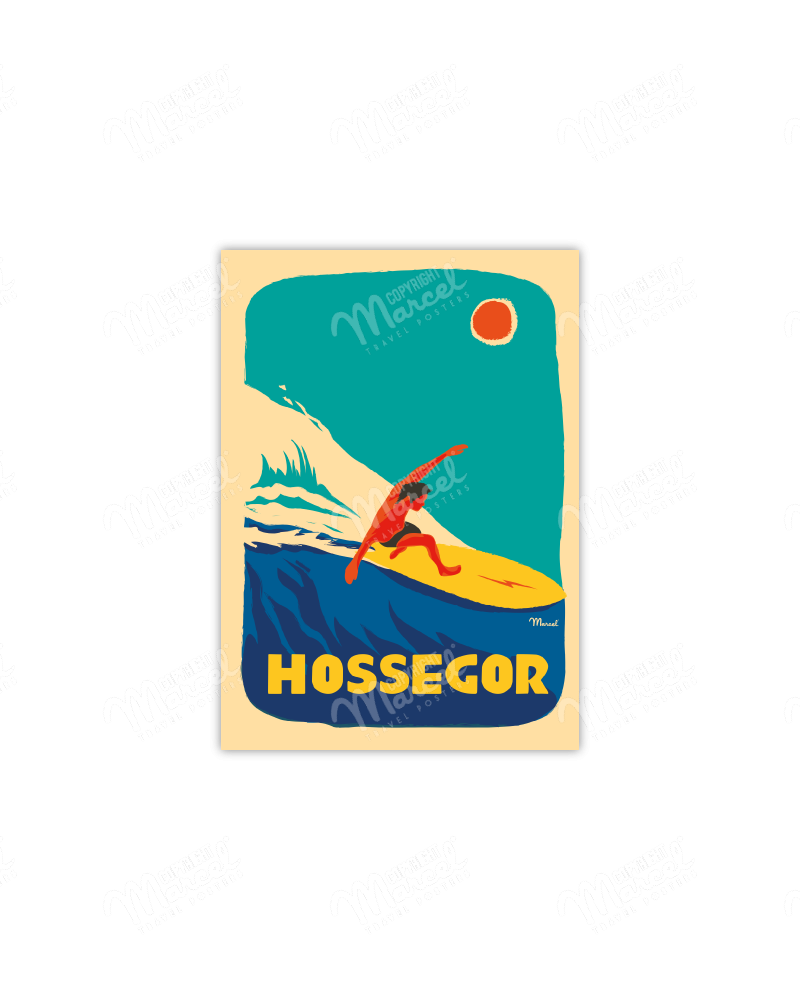 Carte Postale Hossegor "Surfeur"