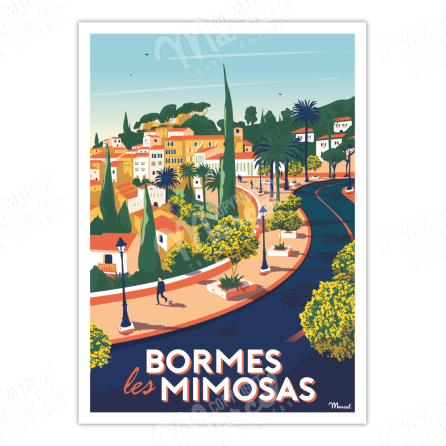 Poster BORMES-LES-MIMOSAS