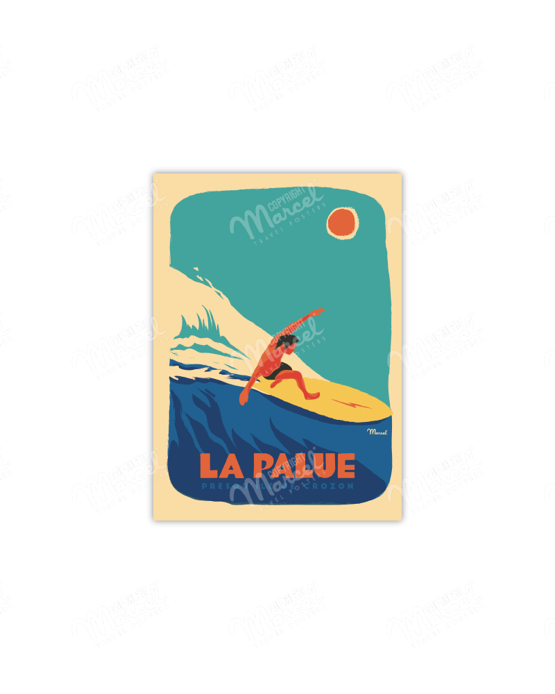 Carte Postale LA PALUE " Surfeur "