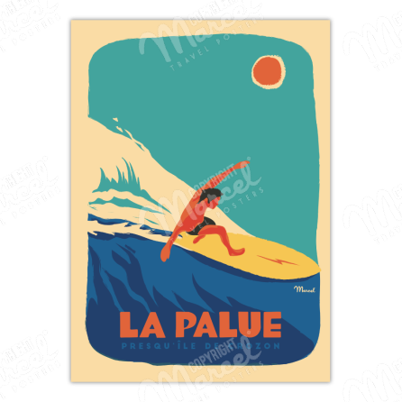 Affiche LA PALUE "Surfeur"