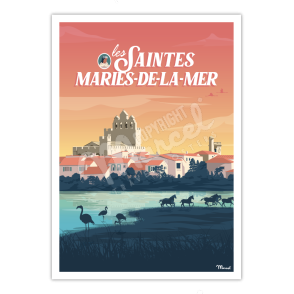Affiche LES SAINTES-MARIES-DE-LA-MER