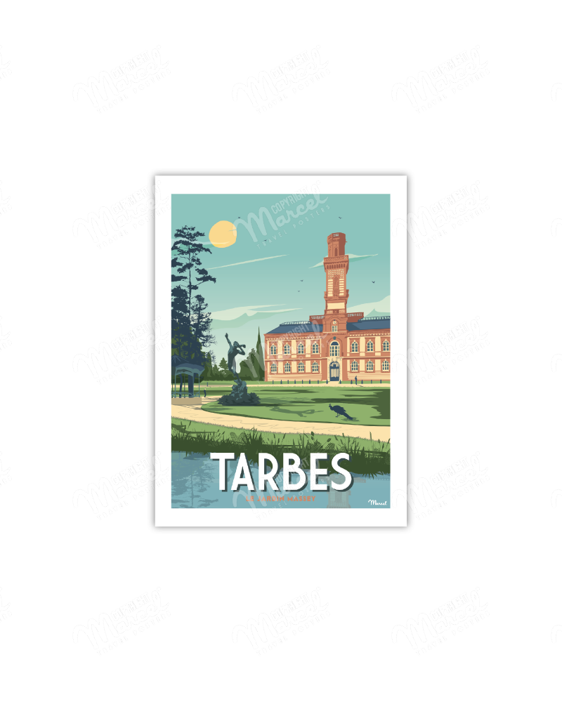 Carte Postale TARBES " Le Jardin Massey "
