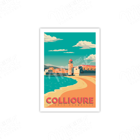 Postcard  COLLIOURE "Côte Vermeille" A5