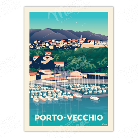 Affiche PORTO-VECCHIO "Le Port"