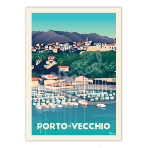 Affiche PORTO-VECCHIO "Le Port"