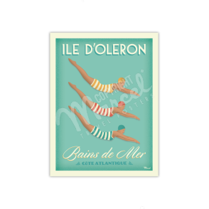 Poster ILE D'OLERON "Sea Bathings"