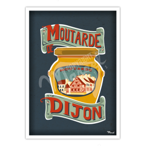 Affiche "Moutarde de Dijon"