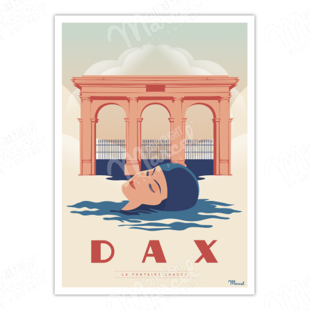 Affiche DAX "La Fontaine Chaude"