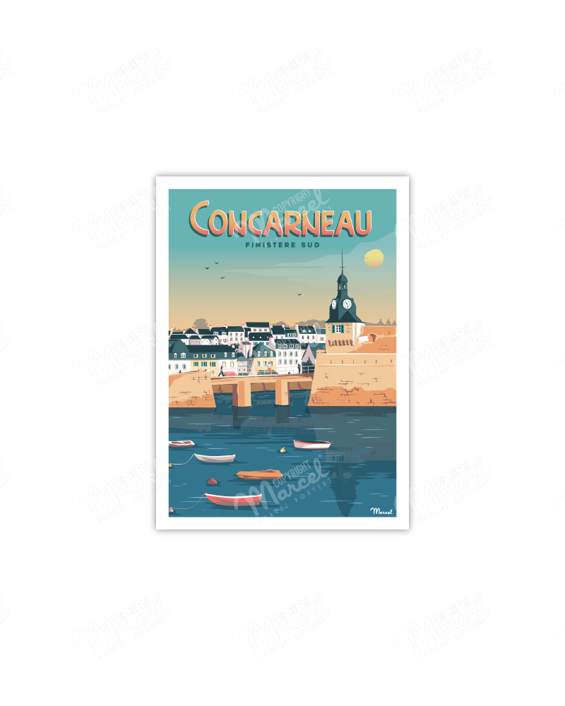 Postcard  CONCARNEAU "Finistère Sud"