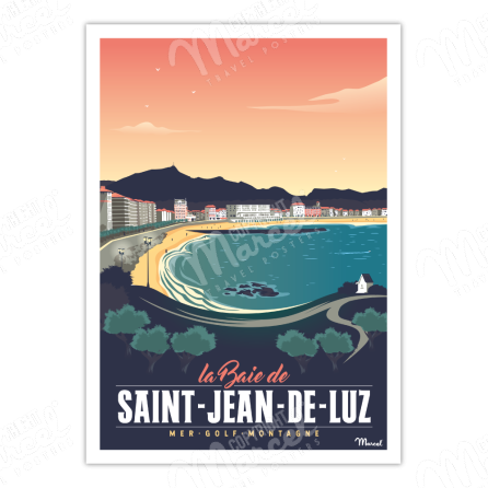Poster SAINT-JEAN-DE-LUZ ''Sainte  Barbe''