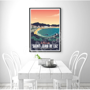 Poster SAINT-JEAN-DE-LUZ ''Sainte  Barbe''