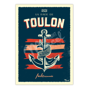 Affiche TOULON "Encre Marine"