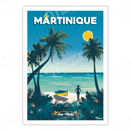 Poster MARTINIQUE "Anse Michel"