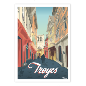 Poster TROYES "Cats Alley"