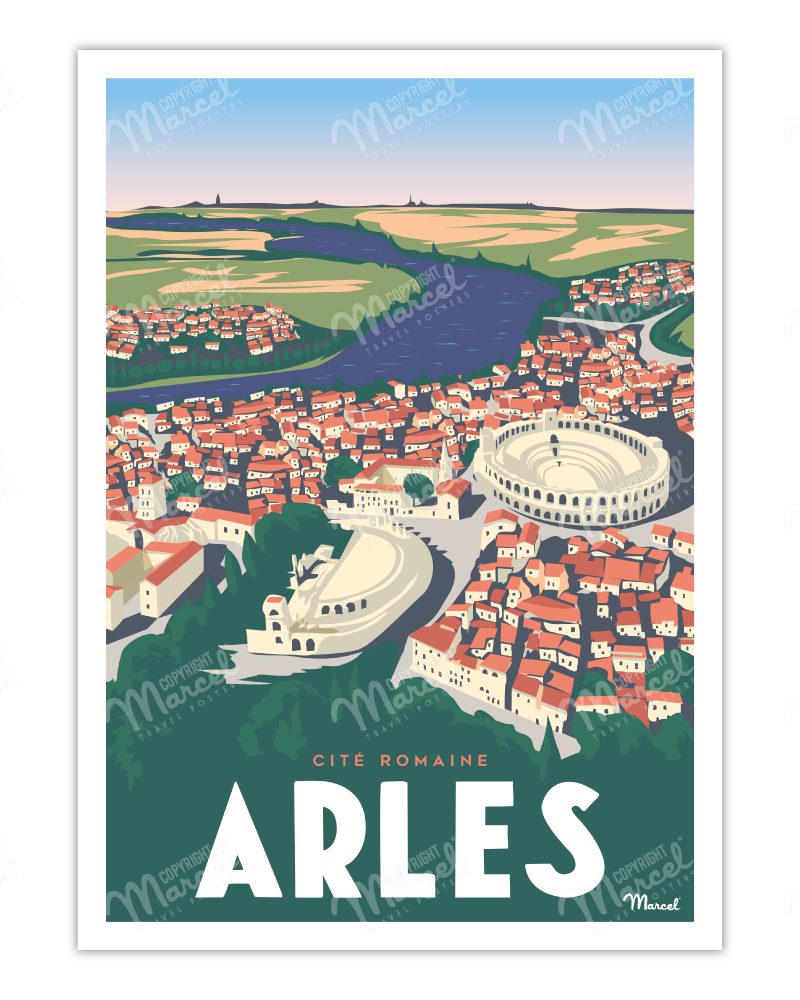 Affiche ARLES "Cité Romaine"