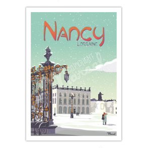 Affiche NANCY "Place Stanislas"
