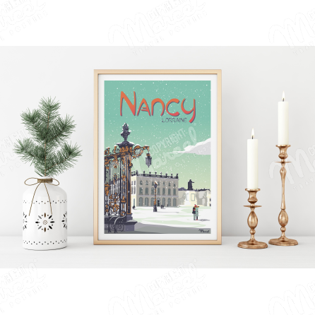 Poster NANCY " Place Stanislas "