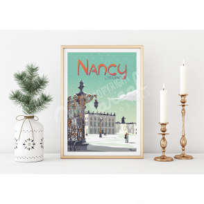 Affiche NANCY "Place Stanislas"