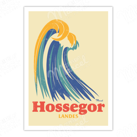 Affiche HOSSEGOR "Big Wave"