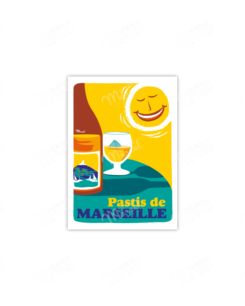 Carte Postale PASTIS DE MARSEILLE