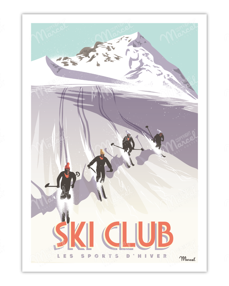 Affiche SKI CLUB