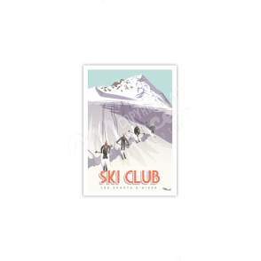 Postcard SKI CLUB