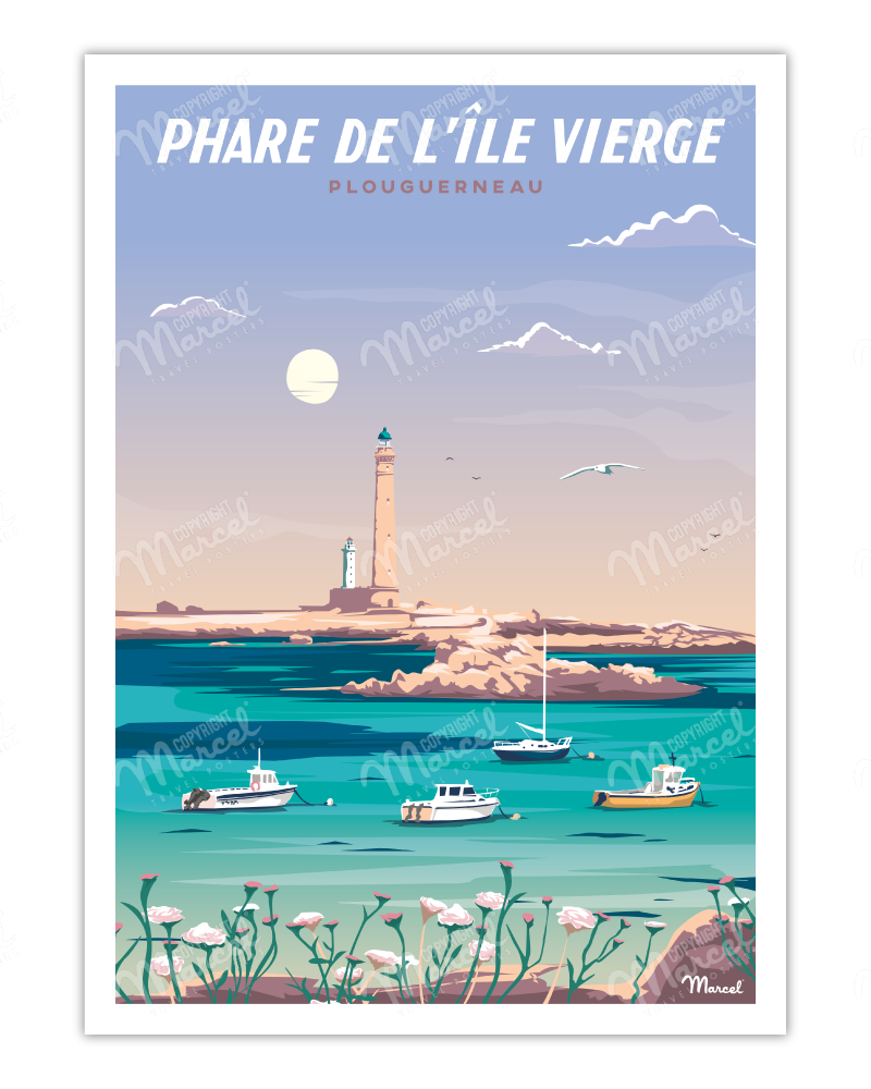 Poster ILE VIERGE "The Lighthouse"
