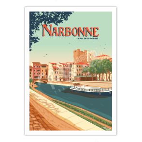 Poster NARBONNE ''The Robine Canal''