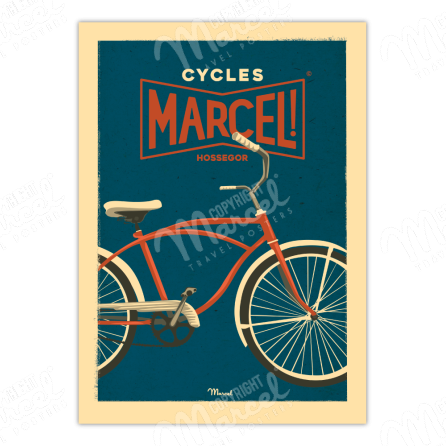 Affiches rétro 50/70 cm (Plusieurs visuels possibles), Marcel Travel Posters